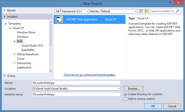 Creating ASP.NET Web Application